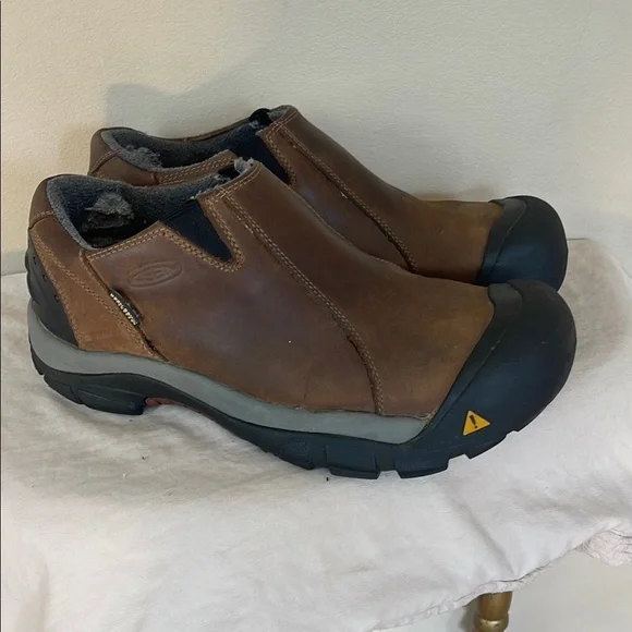 Keen | Shoes | Keen Brixon Low Mens Brown Leather Slip On  display picture 1